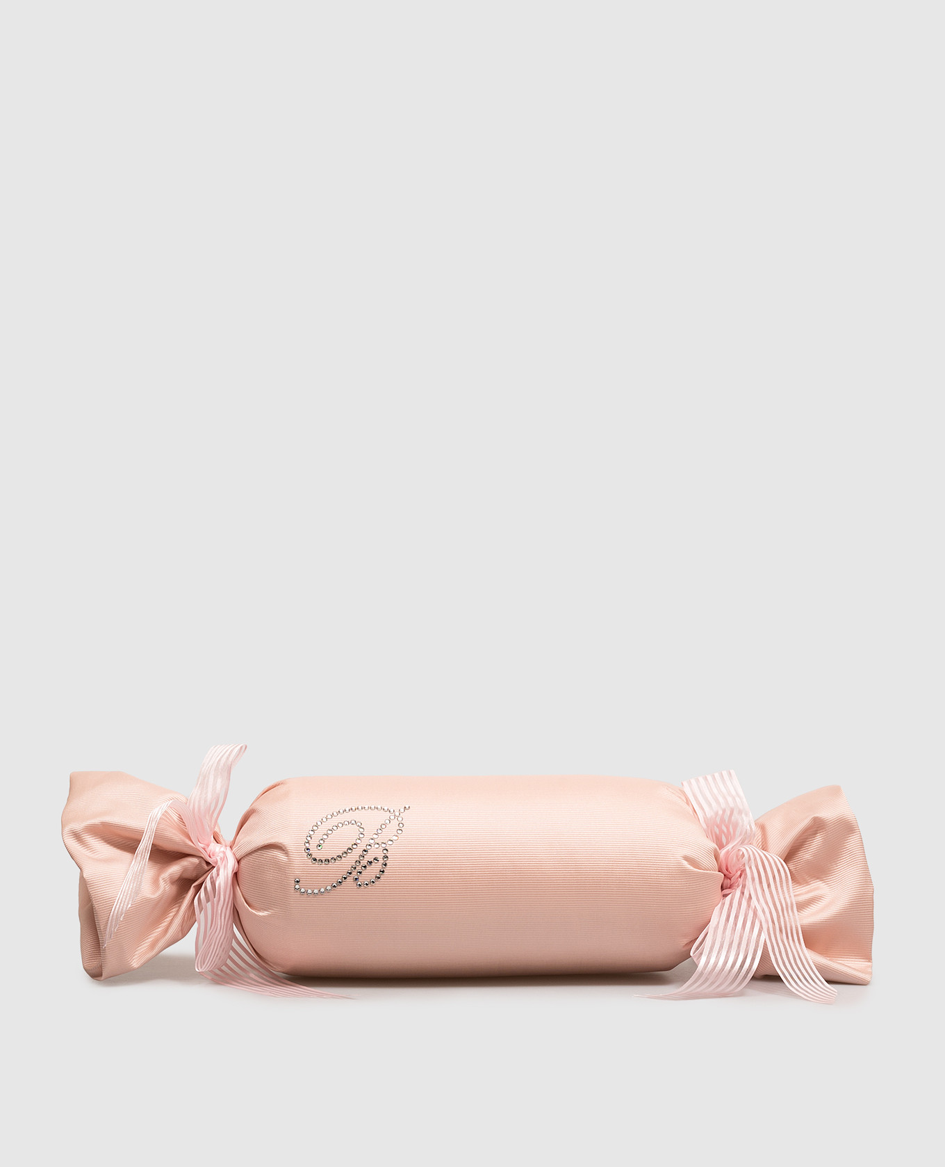 Pink decorative neck pillow Note Blue with Swarovski crystals