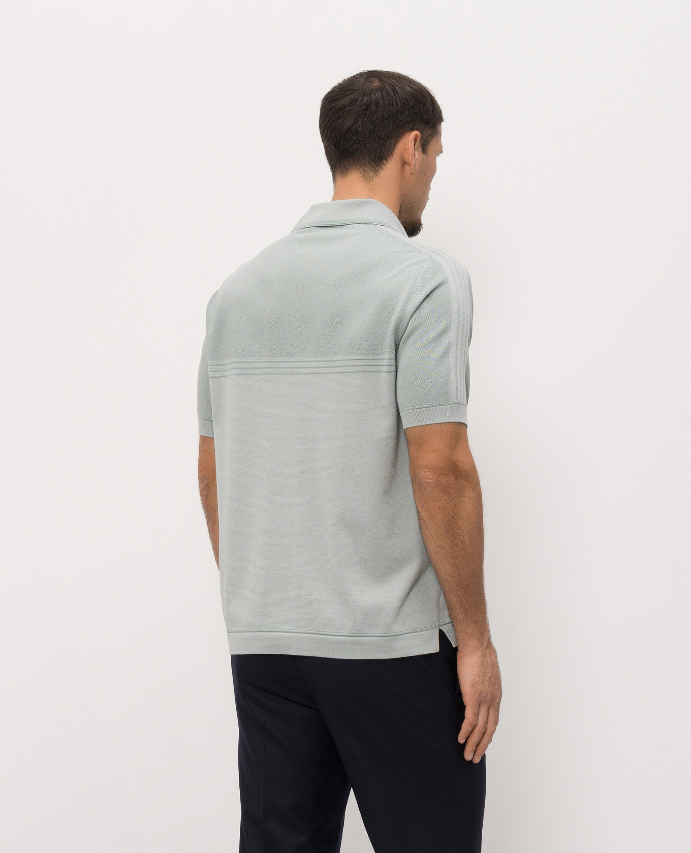 Green polo with silk Stefano Ricci 4