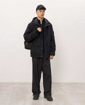Stone Island Blue jacket with wool L2S154100018S0F24