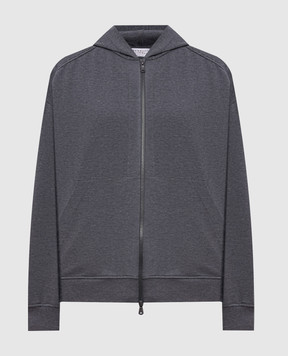 Brunello Cucinelli Grey sports jacket with monil chain MP827FB706