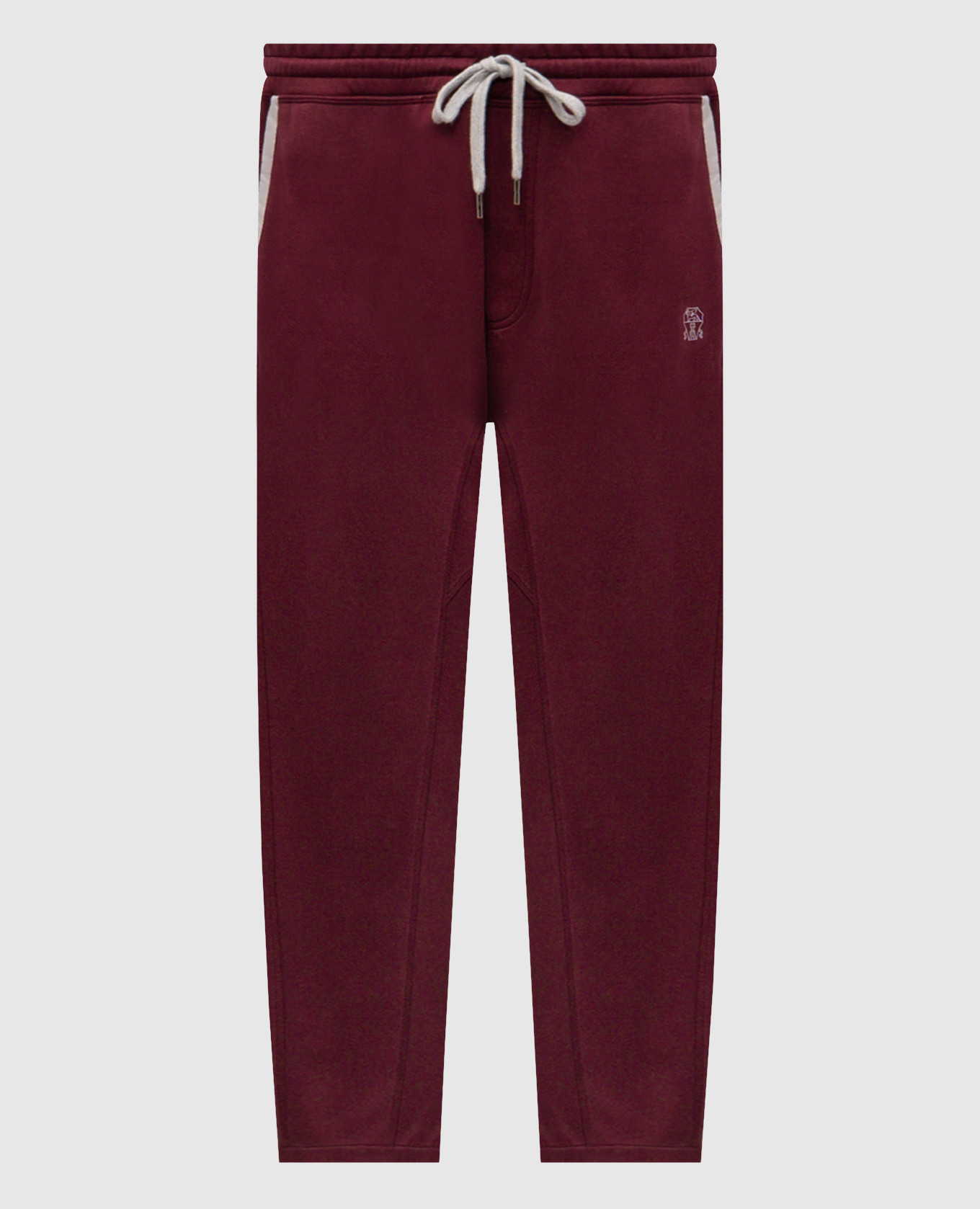 

Burgundy sweatpants with logo print Brunello Cucinelli