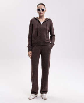 Sporty & Rich Brown cashmere and wool sports jacket CA00283327BR03