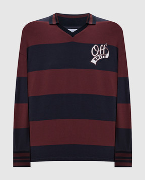 Off-White Striped pullover with polo collar 2FB00482T