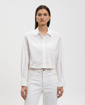 Simkhai Renata white cropped shirt SI2143T