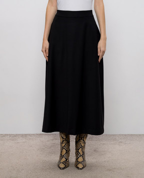 Jacob Lee Black skirt with wool WWS0055AW26B