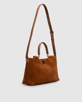 Dolce&Gabbana Vittoria brown suede bag BB7896A0775