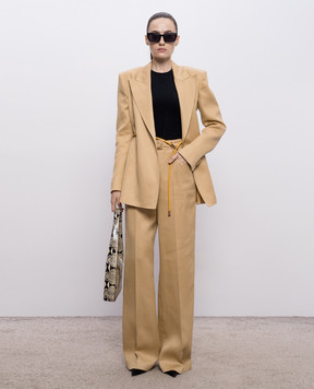 Gabriela Hearst Norman brown linen pants 2262168LI010