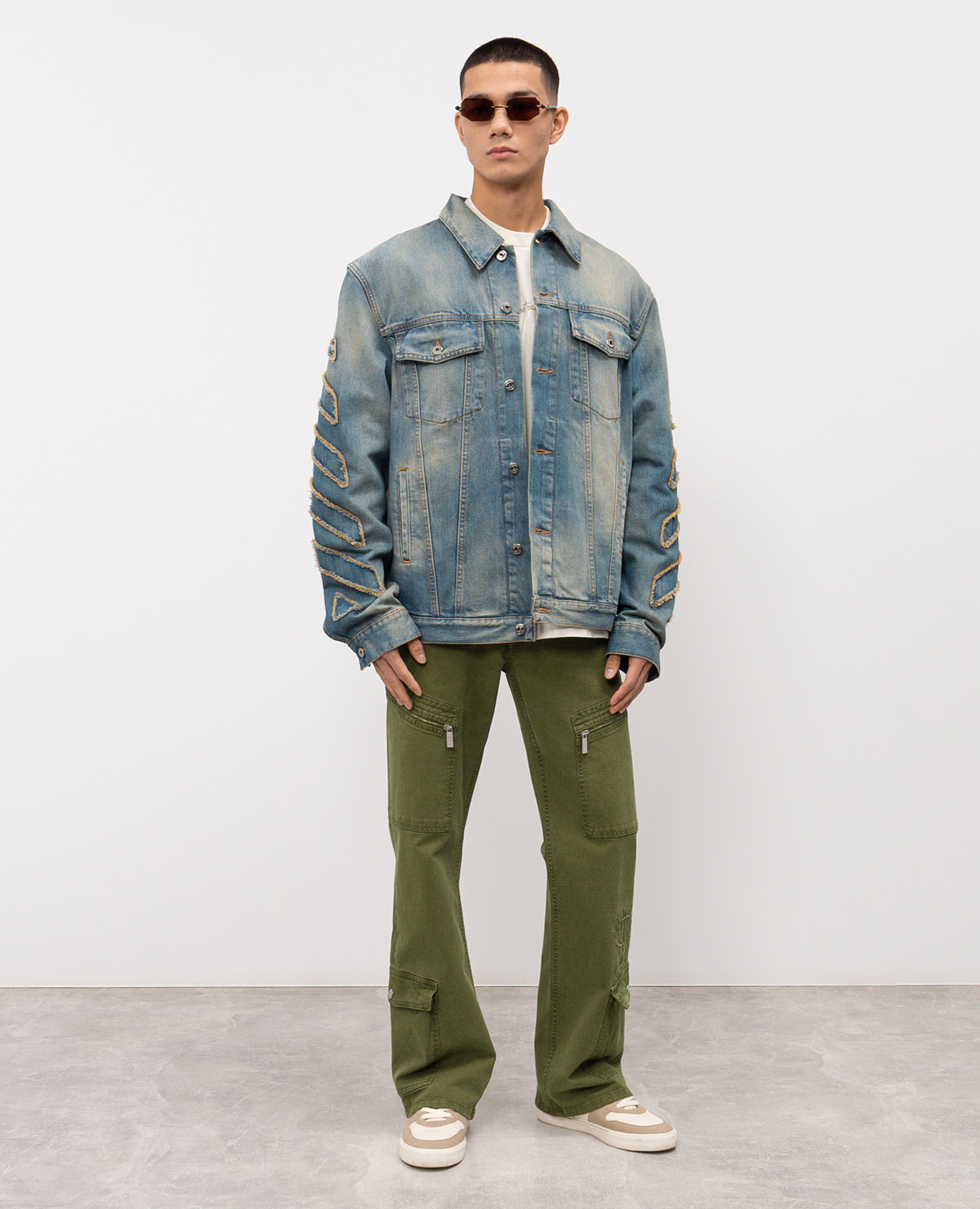 Khaki cargo jeans Off-White 2