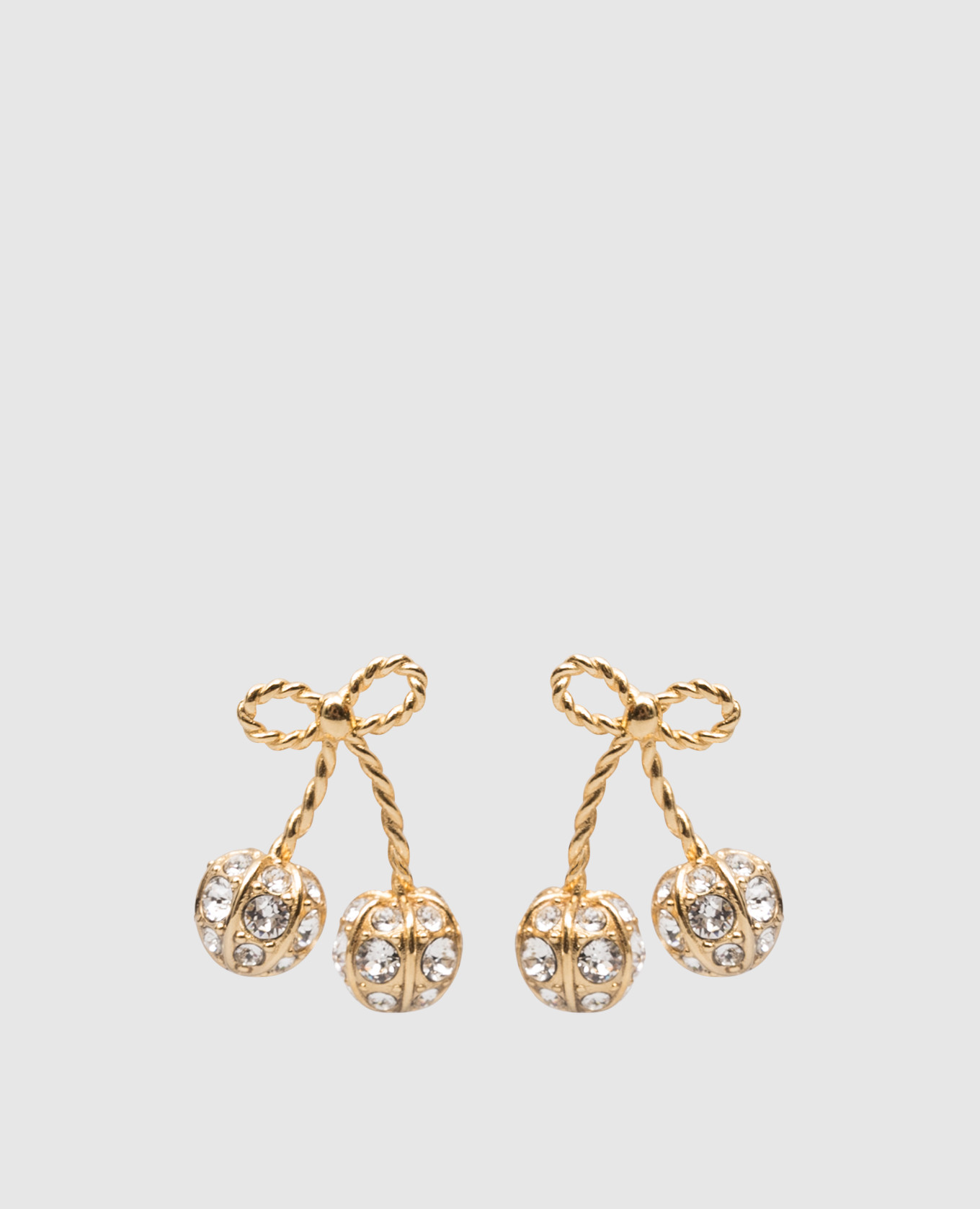 

Cherryfic gold earrings with Swarovski crystals Valentino, Golden