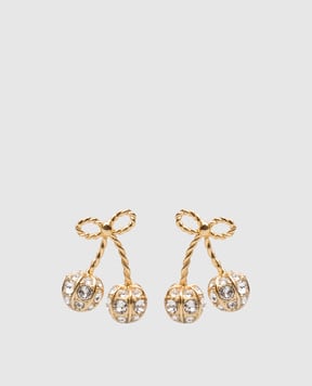 Valentino Cherryfic gold earrings with Swarovski crystals 8W2J0BA1YCW