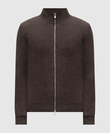 Brauner Kaschmir-Cardigan