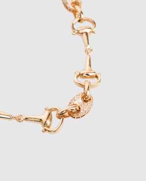 Reco Gold necklace with crystals CL1183PPT