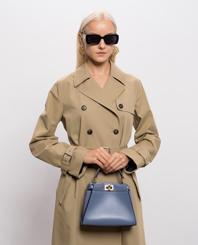 Fendi Blue Peekaboo leather bag 8BN244B083
