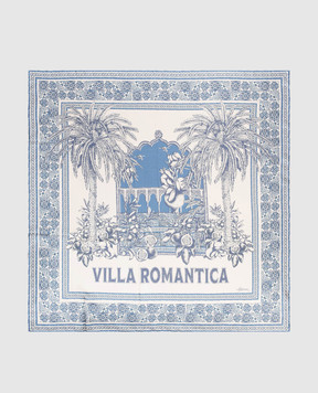 Alemais Villa Romantica white silk scarf 6629A
