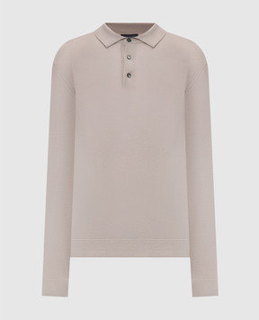 Sease Beige cashmere polo shirt KP049XG050