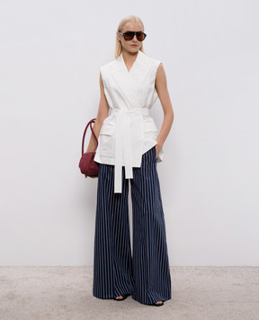 Brunello Cucinelli White vest with a Monil chain M0F797758