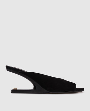 Balmain Black suede mules GN0UR243LCMK