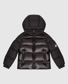 Moncler ENFANT Children's black down jacket Hyoseris L29541A00076597YX