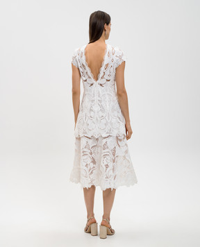 Simkhai Laura white lace midi dress SI1099H