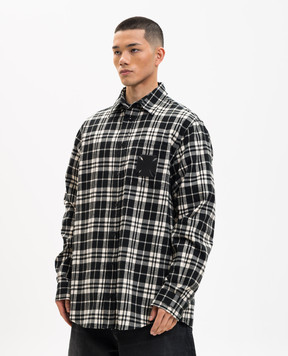 Vetements Black checkered shirt ME76FS059BWm