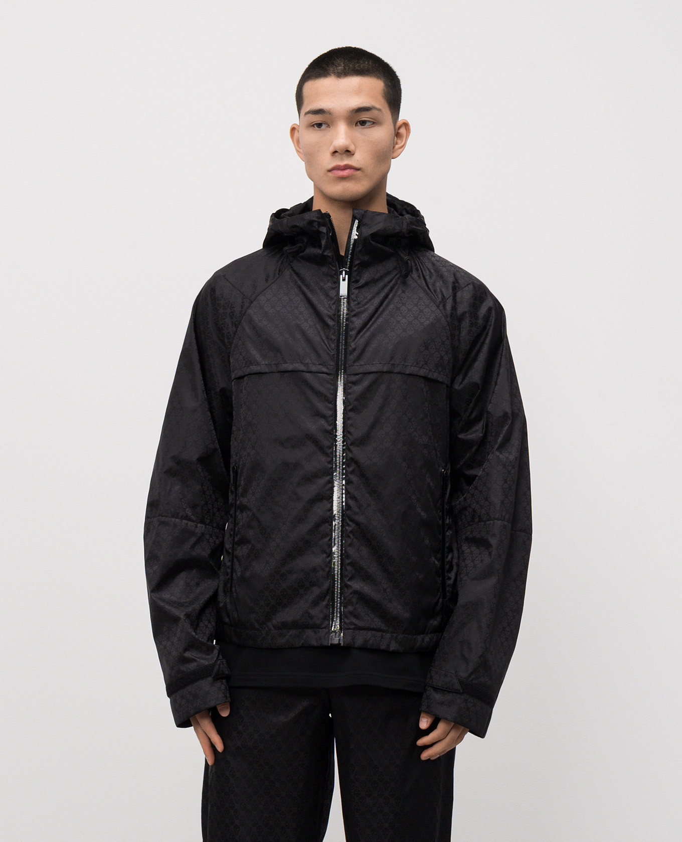 Black printed sports jacket Alexander McQueen 3