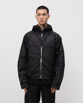 Alexander McQueen Black printed sports jacket 843499QRACA