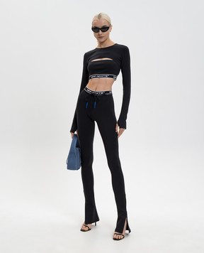 Off-White Black cropped top with logo OWVB04CF25JER001