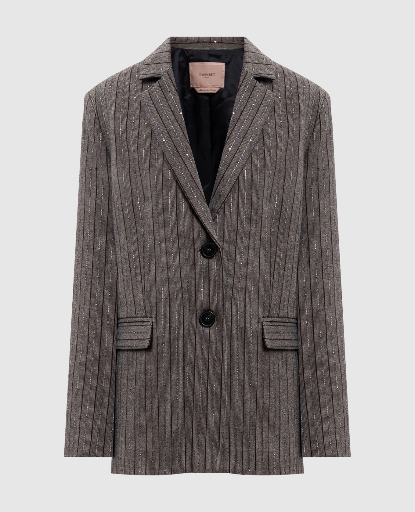 Veste à rayures marron