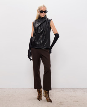 Simkhai Halley black leather top 5262066VL