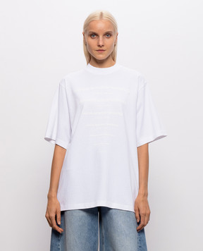 Alexander Wang White T-shirt with matching logo UCC3261924w