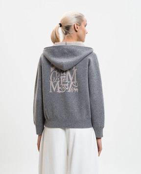 Max Mara SMMQUIETE grey wool and cashmere sports jacket SMMQUIETE