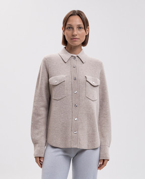 Allude Beige wool and cashmere shirt 26517615