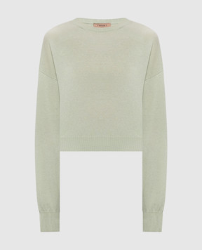 Twinset Green cashmere and silk jumper 262TP3294