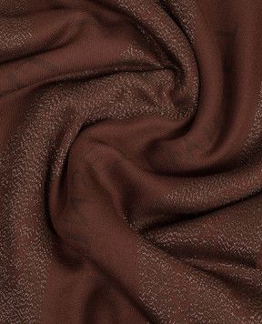 Twinset Brown scarf with logo pattern 262TA4350