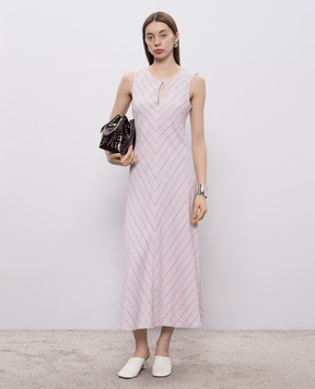 PROENZA SCHOULER Jessi pink striped dress WL2613606BY367