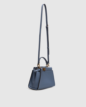 Fendi Blue Peekaboo leather bag 8BN244B083