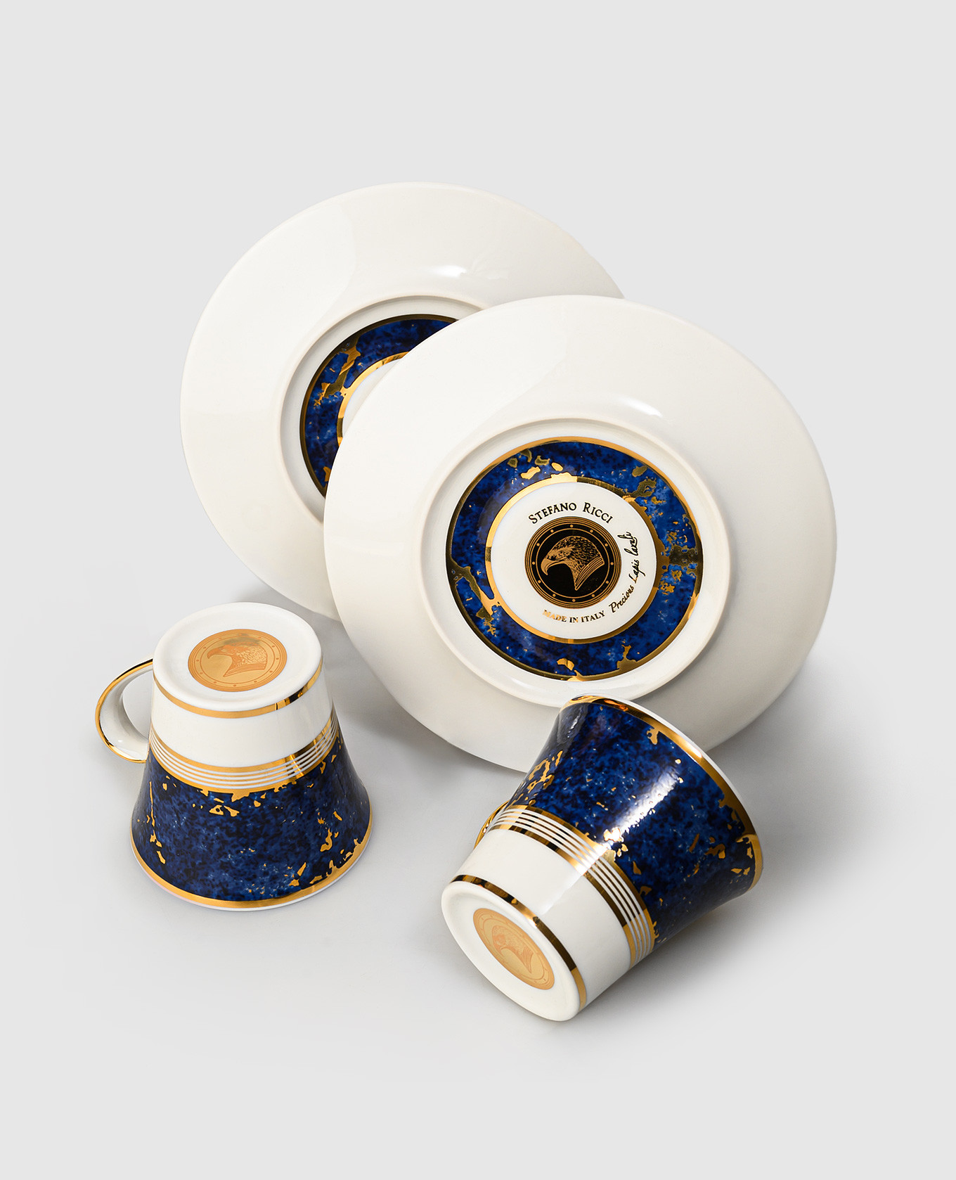 Set of porcelain coffee cups and saucers Stefano Ricci 3