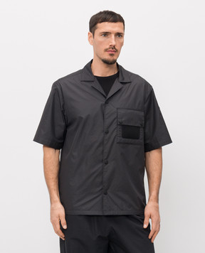 Moncler Black shirt with logo L10912F00010598AS