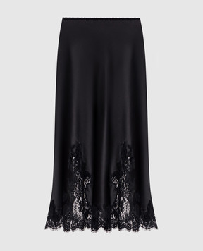 Dolce&Gabbana Black midi skirt F4DLYTFURAG