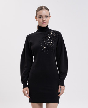Twinset Black dress with crystals 262AP3140
