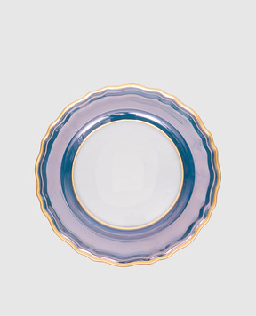 Griffe Blue glass serving plate BO13127BL