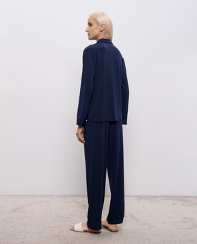 Dore & Rose Blue pajamas with logo patch TENCELPJSET