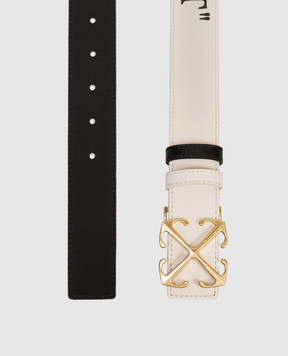 Off-White Reversible leather belt with Arrow emblem OWRB139C99LEA001