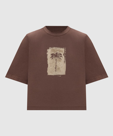 Brown Brashed Palm T-shirt