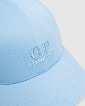 C.P. Company Children's blue cap with logo embroidery CPX005LOA04