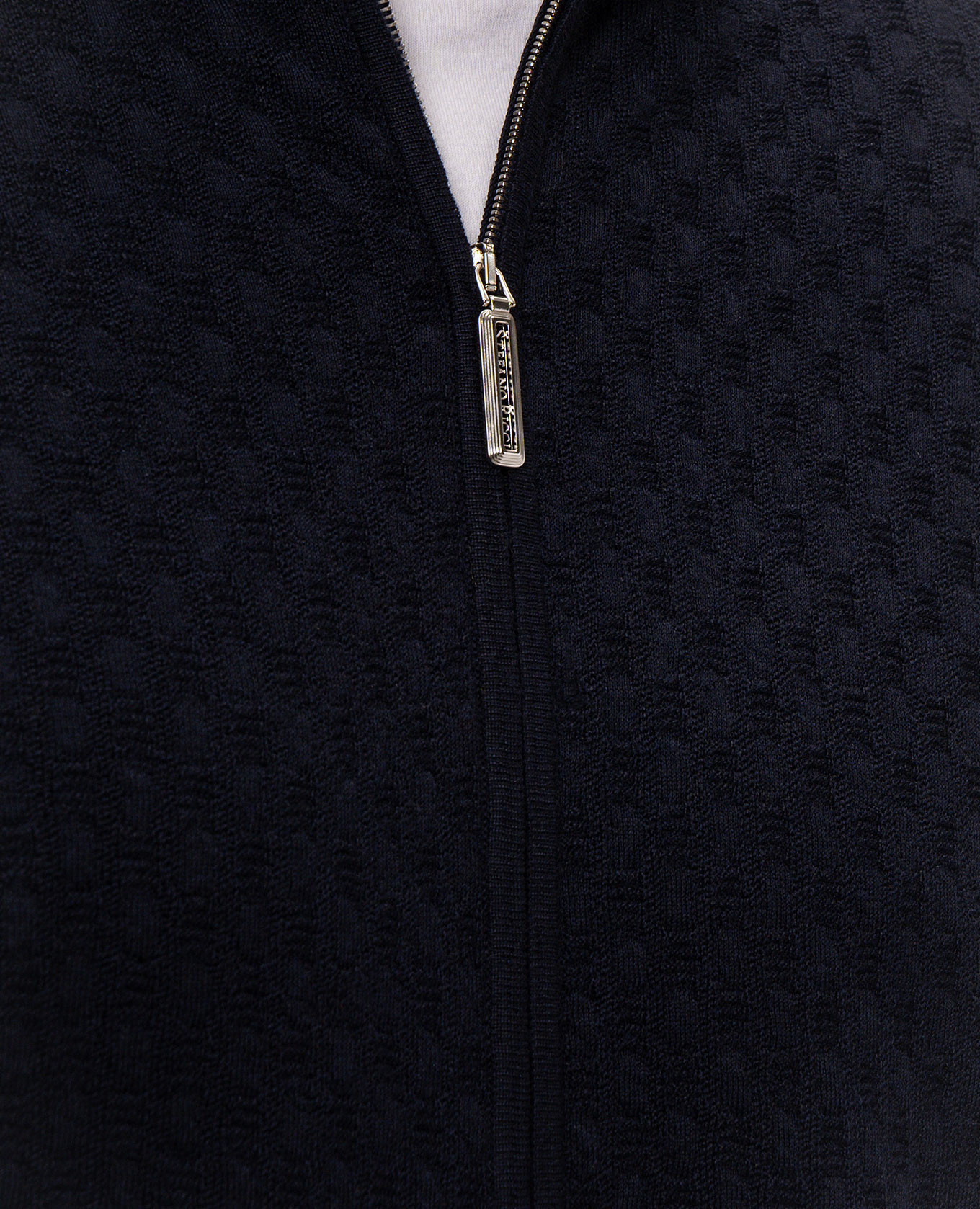 Blue cardigan made of wool, cashmere and silk Stefano Ricci 5