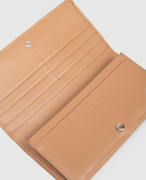 Gianni Chiarini Beige leather wallet with logo PF5041TKL