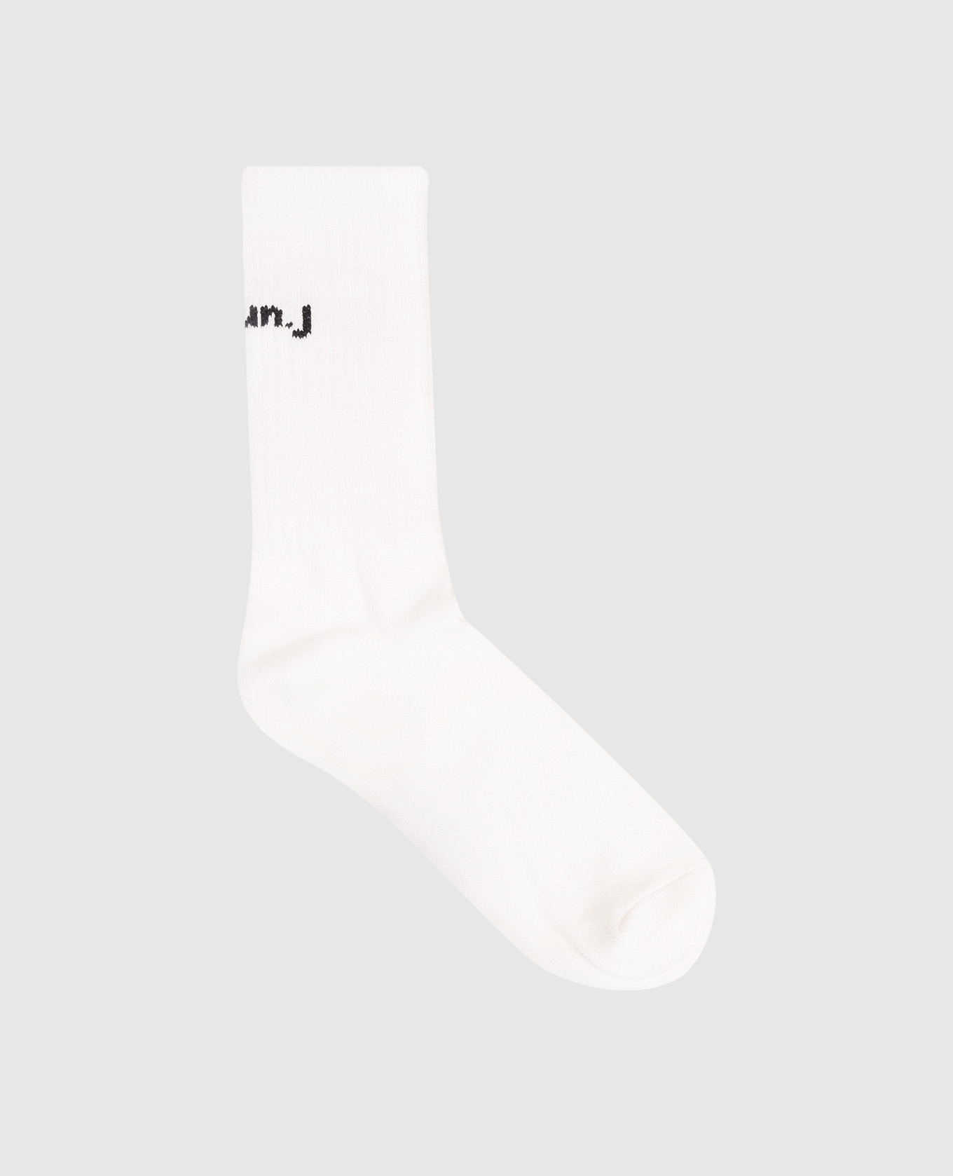 

White insulated socks with logo pattern Juun.j