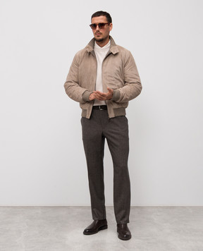 Peserico Beige wool and cashmere jumper R59407F12Y9C470