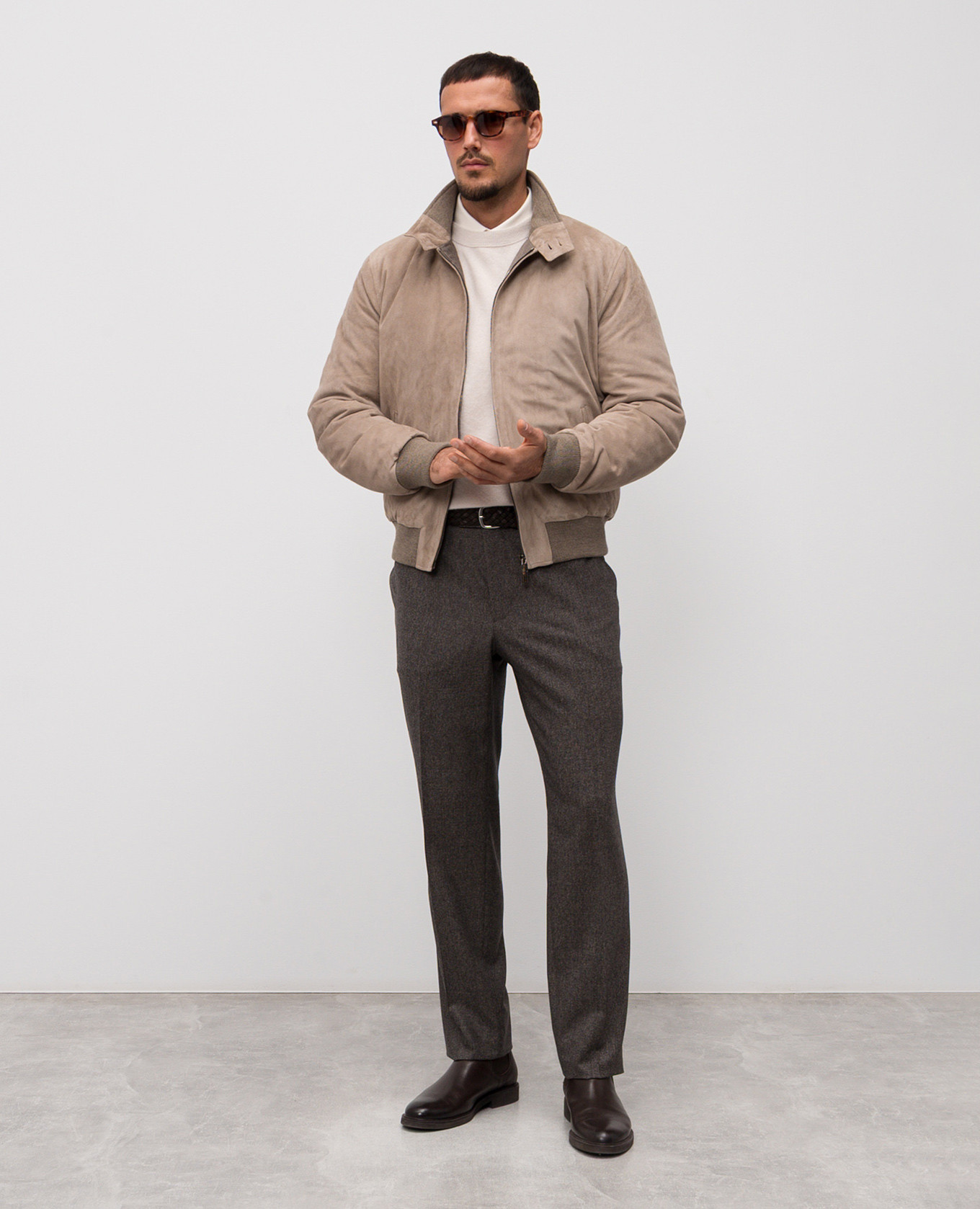 Beige wool and cashmere jumper Peserico 2
